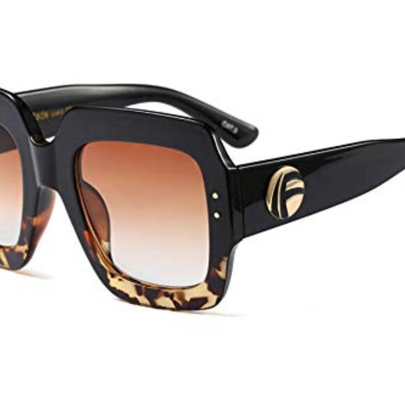 Retro Square Sunglasses Oversized Y2K Chic Vintage Designer Inspired Shades main image 4